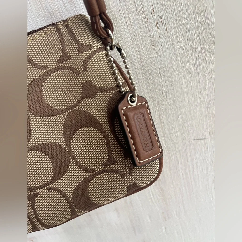 COACH Signature Small Coin Wallet